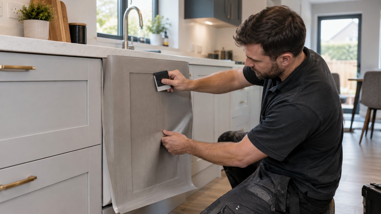 Kitchen Cabinet Wrapping